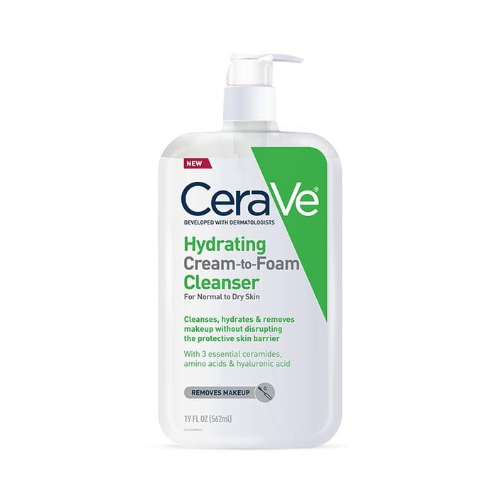 CeraVe Hydrating Cream-to-Foam Cleanser