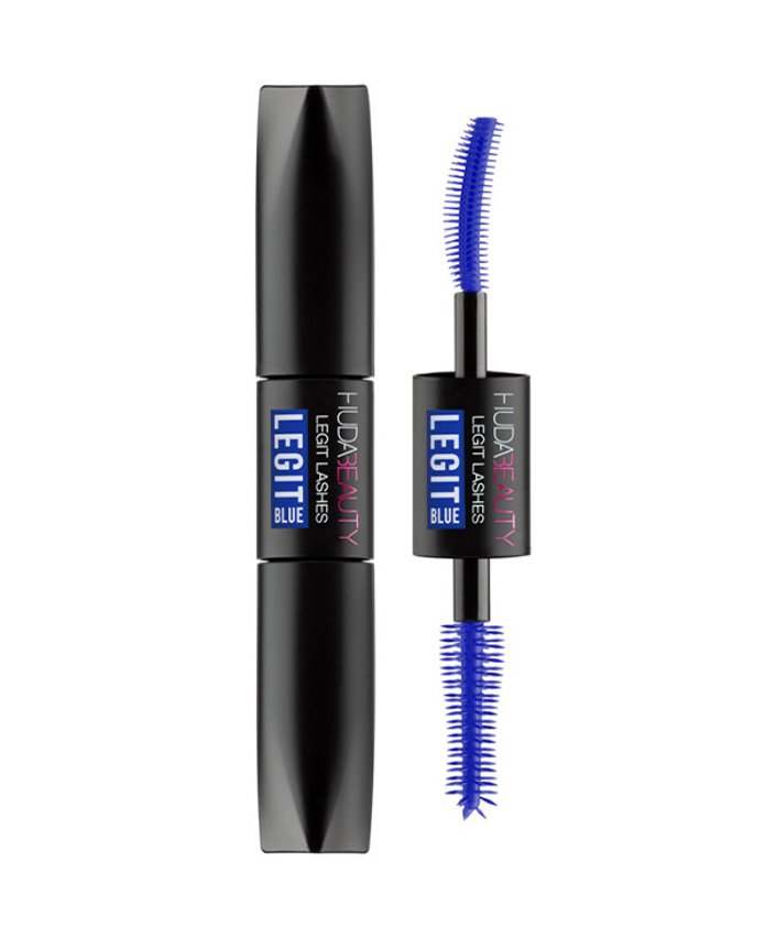 Huda Beauty LEGIT LASHES Double-Ended Volumizing and Lengthening Mascara in Electric Blue