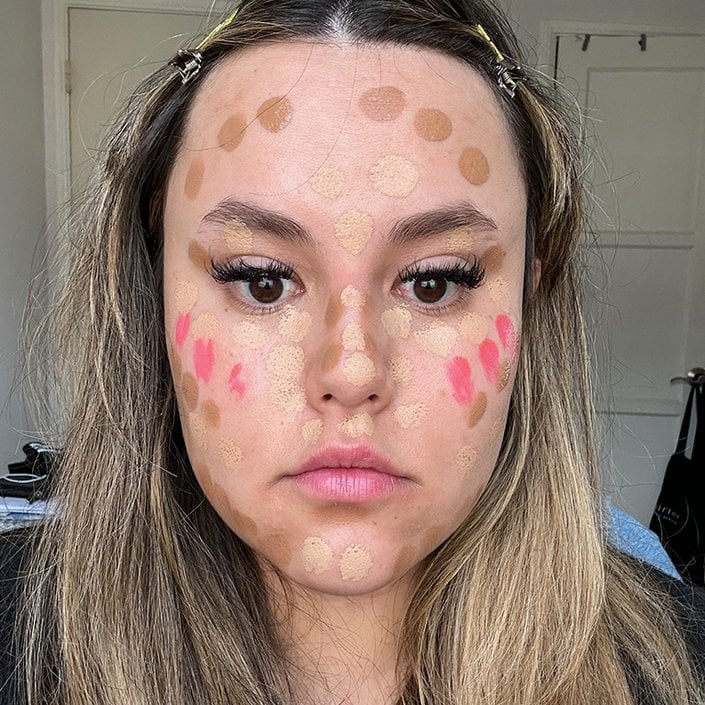 reece trying out the dot contour hack